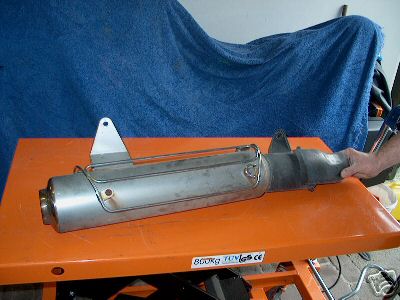 Bild 4. Ersteigerter alter Auspuff