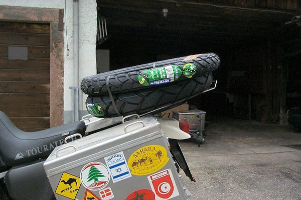 Gep&auml;ckbr&uuml;cke verl&auml;ngert, f&uuml;r Reifentransport