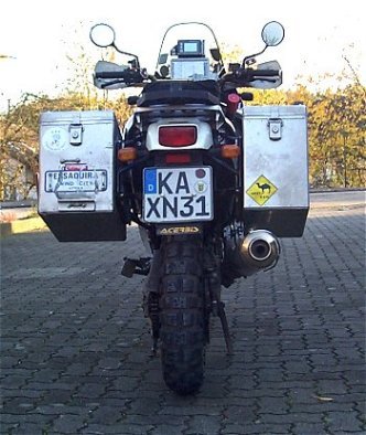 SlimTwin-Tr&auml;ger mit je einem 41 und 35 Liter Koffer -> 94 cm breit